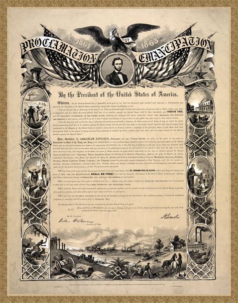 "Emancipation Proclamation" 1864 engraving by W. Roberts | Flickr