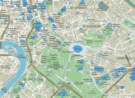 Maps Of Rome Showing Attractions