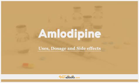 Amlodipine Dose For Dogs & Cats | Vet Drugs List