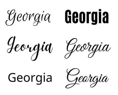 Georgia Svg , Georgia Baby Name Svg, Georgia Wedding Name Svg - Etsy