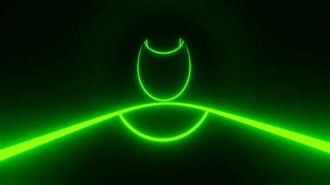 VJ LOOP NEON Green Tunnel Circles Abstract Background Video RGB Lights Free 4k Screensaver for ...