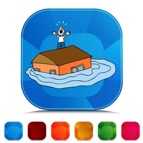 ᐈ Funny flood cartoons stock pictures, Royalty Free flooded house ...