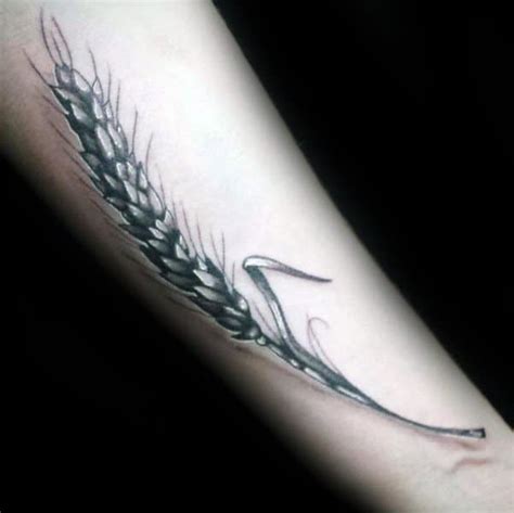 50 Wheat Tattoo Designs For Men - Cool Crop Ink Ideas