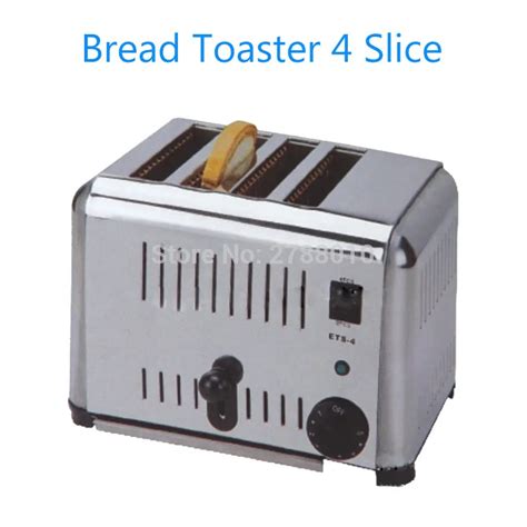 Household Automatic Bread Toaster 4 Slice Stainless Steel Bread Toaster ...