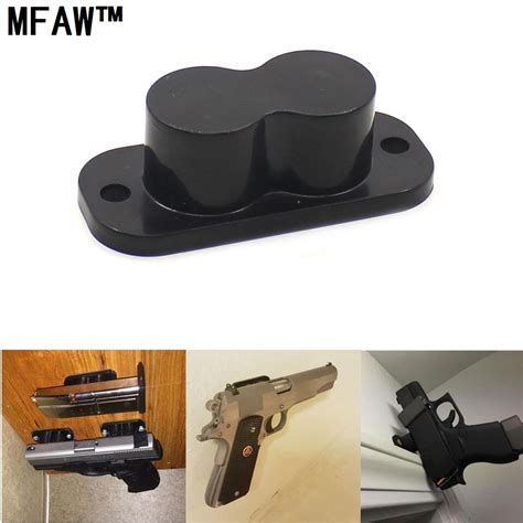 Concealed Magnetic Gun Holder Holster Gun Magnet 25LB Rating for Car Under Table Bedside-in ...