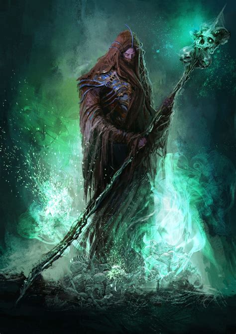 Necromancer – horror conceüt by Dima Zasimovich Dark Fantasy Art ...