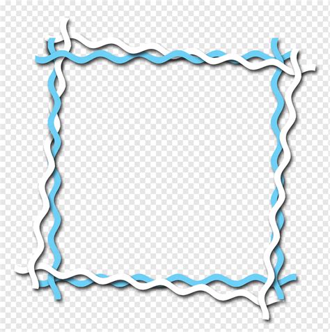 Frames Line Point, line, border, blue, white png | PNGWing