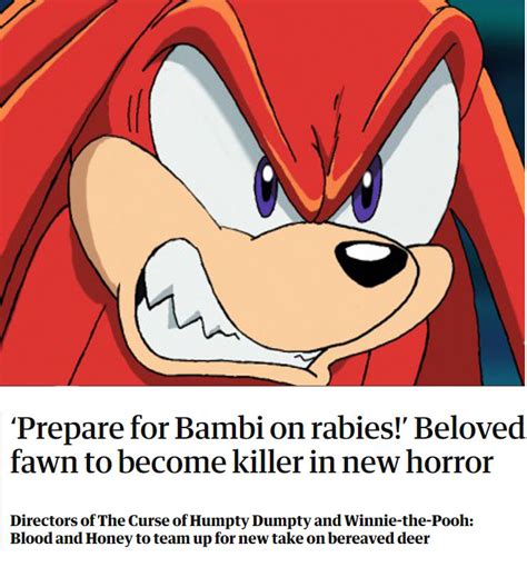 Knuckles another horror movie did to Bambi by Teaganm on DeviantArt