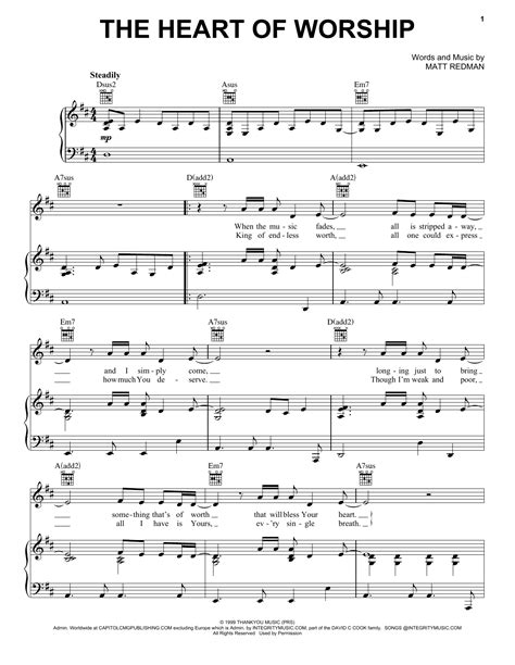 The Heart Of Worship | Sheet Music Direct