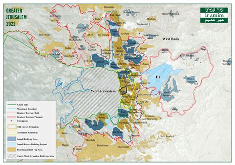 Map of Greater Jerusalem 2022 | Ir Amim