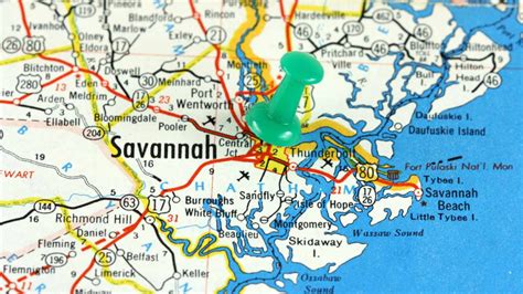 Printable Walking Map Of Savannah GA