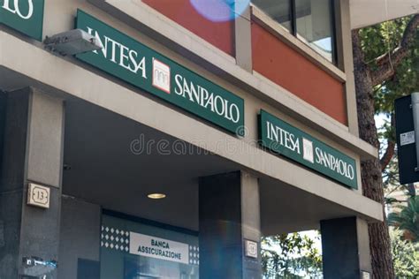 Banca Intesa Sanpaolo Bank Branch Editorial Stock Image - Image of ...