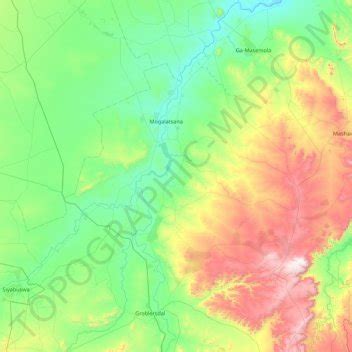 Ephraim Mogale Local Municipality topographic map, elevation, terrain