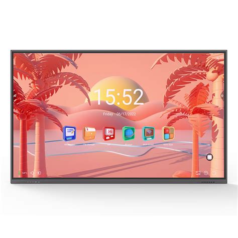 Classroom Education Teaching Interactive Flat Panel Display Miracast Interactive TV Touch Screen ...