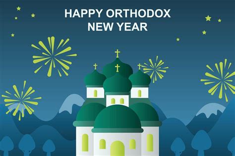 Orthodox New Year background. 16135878 Vector Art at Vecteezy