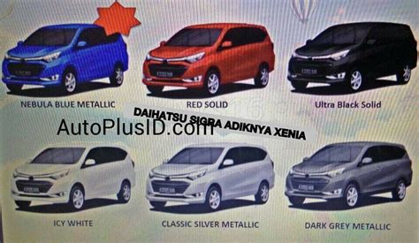 Daihatsu Sigra (rebadged Toyota Calya) leaked in all colors