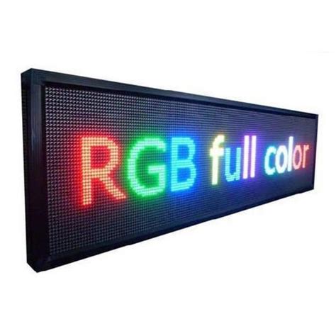 Acrylic Running LED Sign Board, Shape: Rectangle, Rs 3000 /square feet | ID: 17925791291