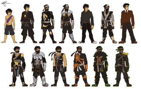 Ninjago: Cole's Costumes by RRproAni on DeviantArt