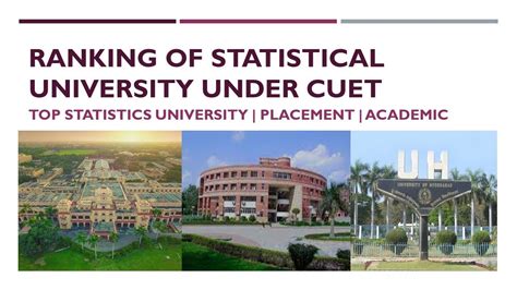 Top statistics university under CUET || Ranking cuet statistics university - YouTube