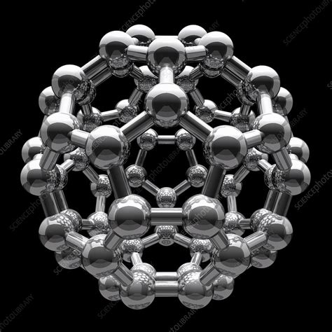 Buckyball molecule, artwork - Stock Image - F005/0761 - Science Photo Library