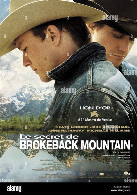 Brokeback Mountain Year 2006 Director Ang Lee Movie poster Stock Photo - Alamy