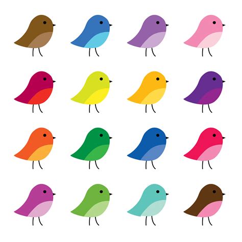 cute birds clipart graphics 341092 Vector Art at Vecteezy