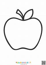 Printable Apple Template And Coloring Pages For Preschool sketch template