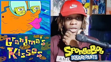 GRANDMA'S KISSES || Spongebob Squarepants Reaction - YouTube