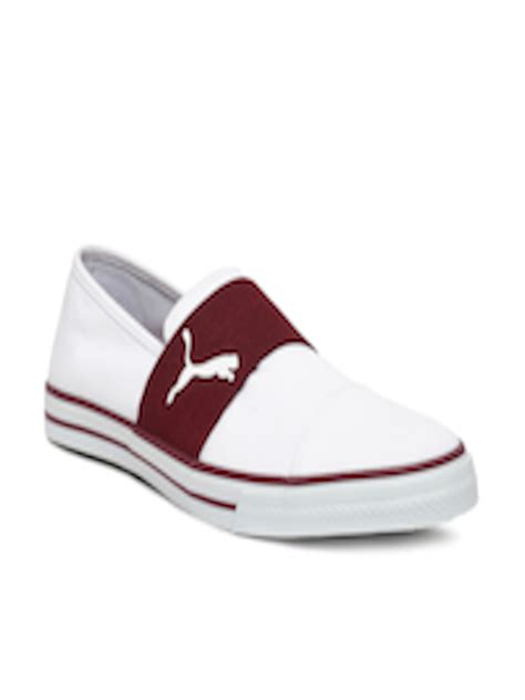 Buy Puma Men White Slip On Sneakers - Casual Shoes for Men 8159799 | Myntra