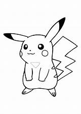 Pokemon Coloring Pages Pikachu sketch template