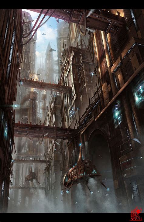 City of steam by zhaoenzhe on deviantART | Steampunk city, Steampunk artwork, Cyberpunk art