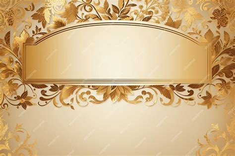 Premium AI Image | Decorative background with an elegant gold border