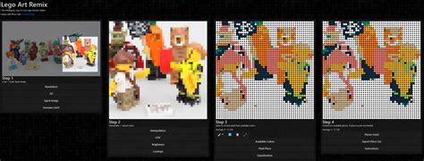 Turn any image into a LEGO Art mosaic model with online tool