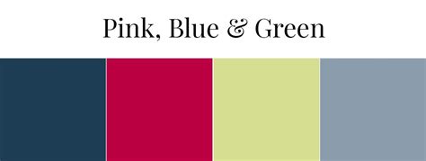 Pink, Blue, & Green | Green colour palette, Color pallets, Color palette