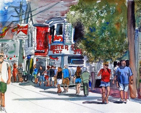 "Provincetown Cape Cod Landscape Street Scene" by Miriam Schulman ...