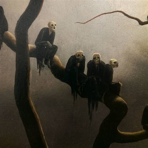 Ghosts on a Tree (1933) by Austrian painter Franz Sedlacek (1891-1945) | Dark art illustrations ...