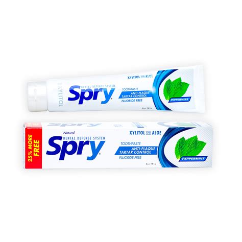 Spry - Peppermint Xylitol Toothpaste, Fluoride-Free | Kolya Naturals, Canada