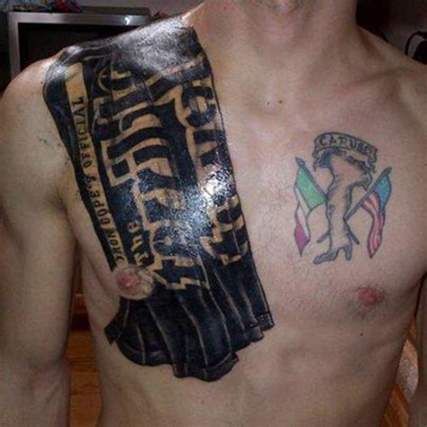 Pittsburgh Steelers Fan Tattoos 'Terrible Towel' Onto Chest (Photo)