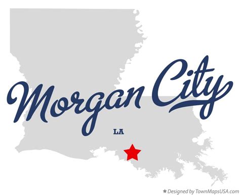 Map of Morgan City, LA, Louisiana