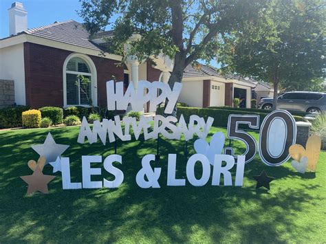 Anniversary - Bakersfield Yard Signs by Say It Creative