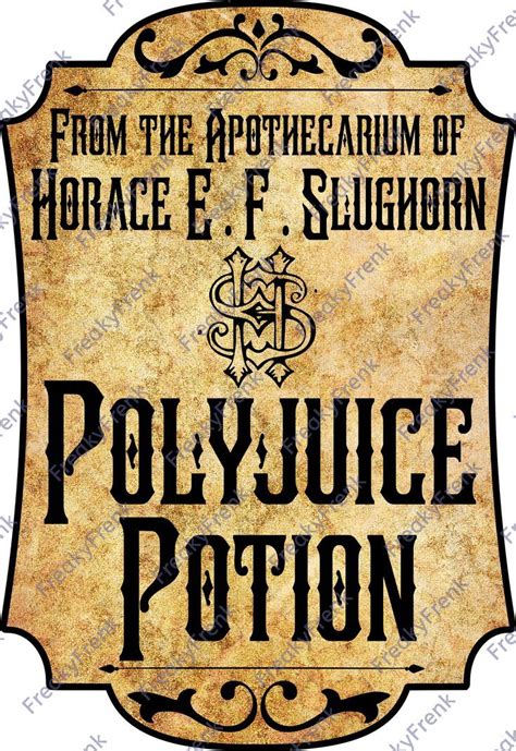 Polyjuice Potion label | Harry potter potion labels, Potion labels, Harry potter potions