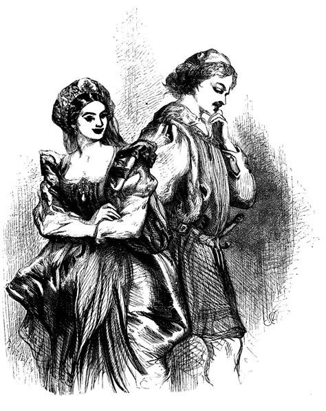 Benedick and Beatrice | Victorian Illustrated Shakespeare Archive