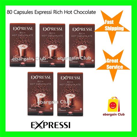 80 Capsules Expressi Coffee Pods Rich Hot Chocolate Value Pack (5 boxes) ALDI | eBay