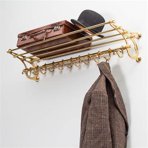 Train Luggage Rack, Polished Brass | Andy Thornton