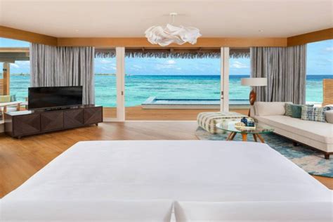 JW Marriott Duplex Overwater Pool Bedroom - Maldives Water Villas