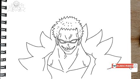 How to draw DOFLAMINGO step by step One Piece - YouTube