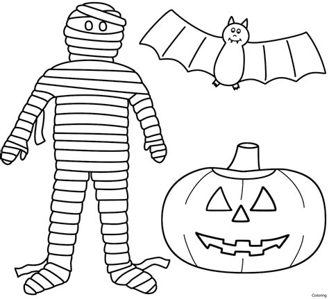 Halloween Mummy Coloring Pages at GetColorings.com | Free printable colorings pages to print and ...