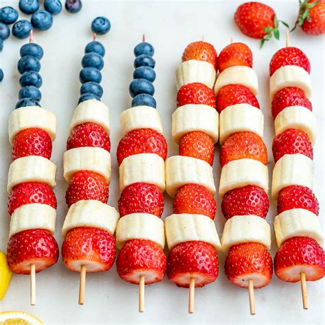 4th of July Fruit Skewers | Clean Food Crush