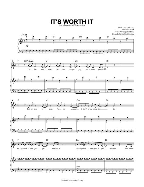 It's Worth It Sheet Music