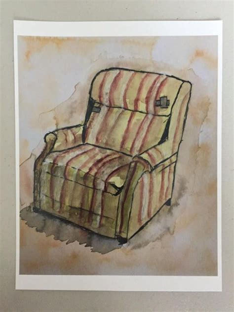 Marty Martin Crane's Infamous Recliner chair from Frasier - buy on Etsy, only $6 for the print ...